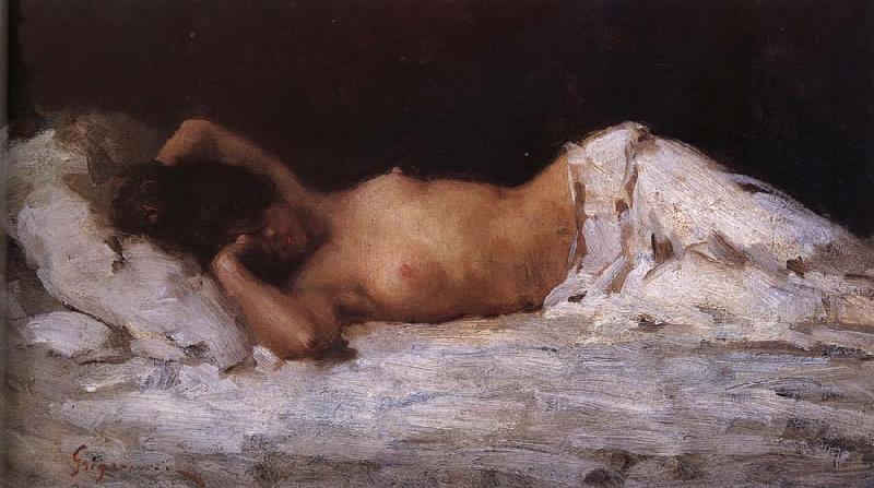 Nicolae Grigorescu Nude oil painting image